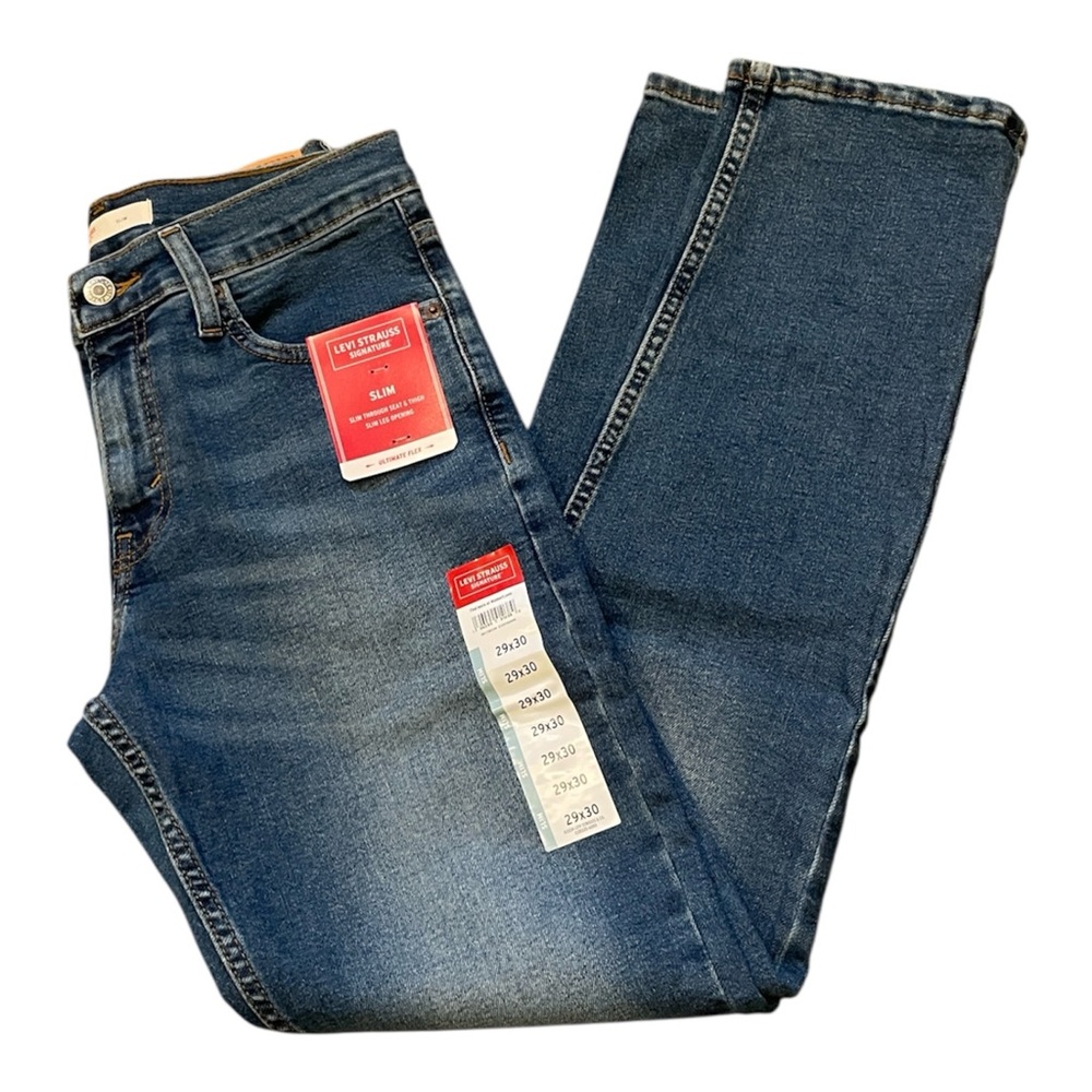 Levi's Signature Slim Ultimate Flex Jeans -‎ Classic Blue 
29 X 30